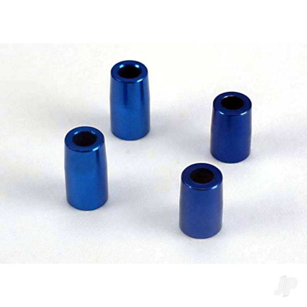 Traxxas TapeRed bearing block spacers (Blue-anodised, aluminium) (3x6x10.75mm) (2 pcs) / (3x6x8.9mm) (2 pcs) TRX4828