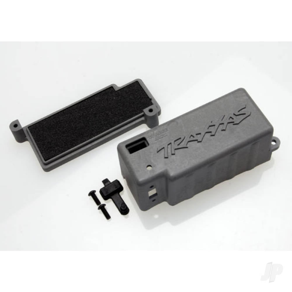 Traxxas Box, battery (grey) / adhesive foam Chassis pad / charge jack plug (rubber) TRX4925X