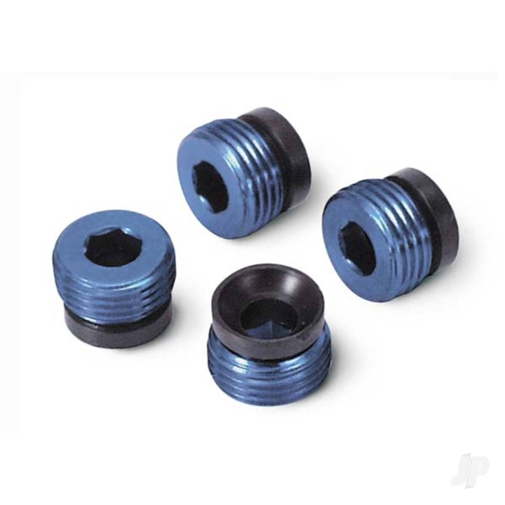 Traxxas Aluminium caps, pivot ball (Blue-anodised) (4 pcs) TRX4934X