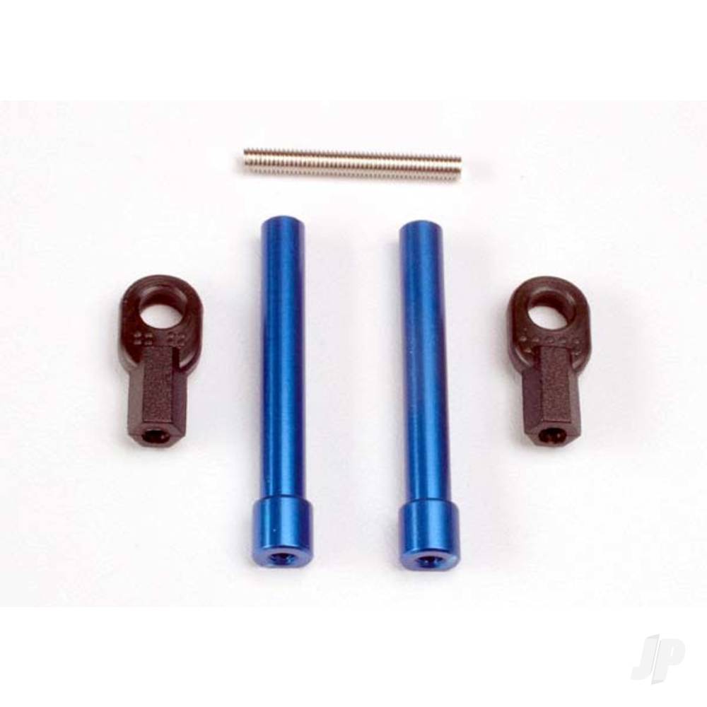 Traxxas Bellcrank posts, aluminium (2 pcs) / steering link threaded rod (3x25mm) / Long rod ends (2 pcs) TRX4944