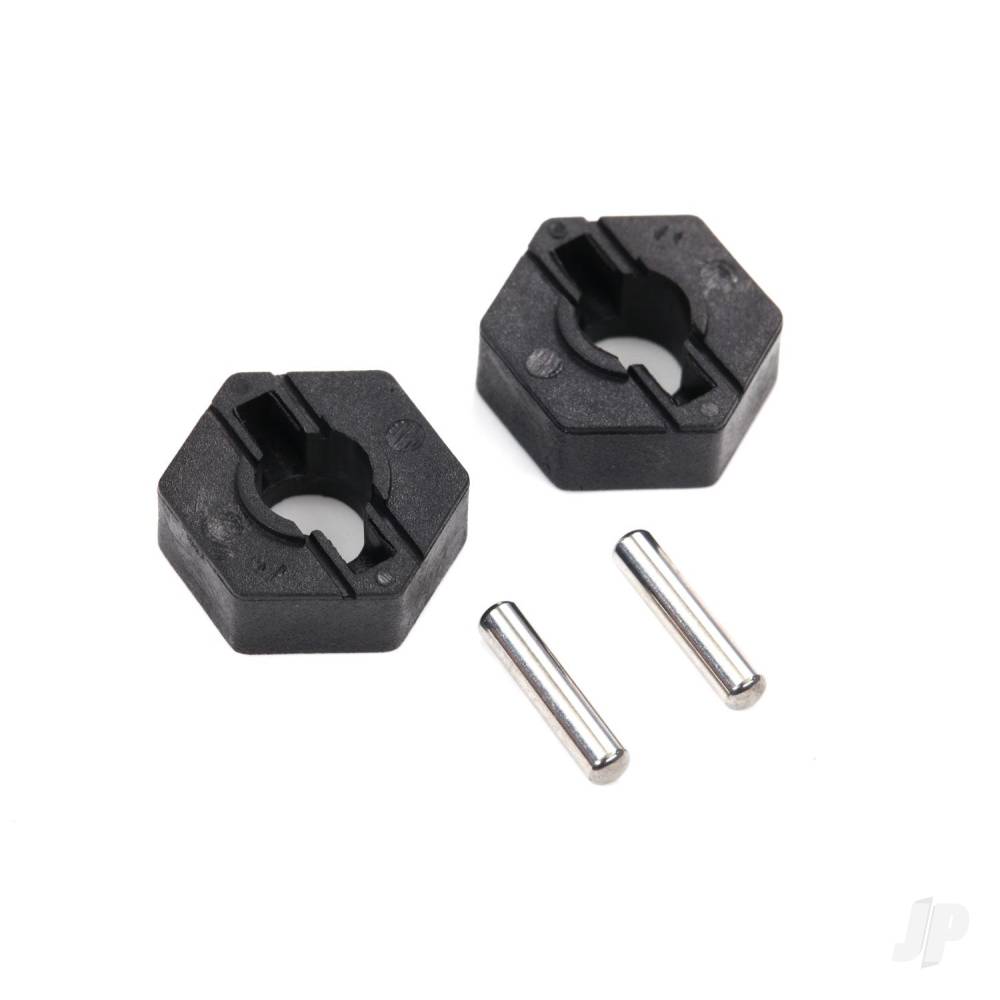 Traxxas Wheel Hubs, hex (2 pcs) / axle pins (2.5x12mm) (2 pcs) TRX4954