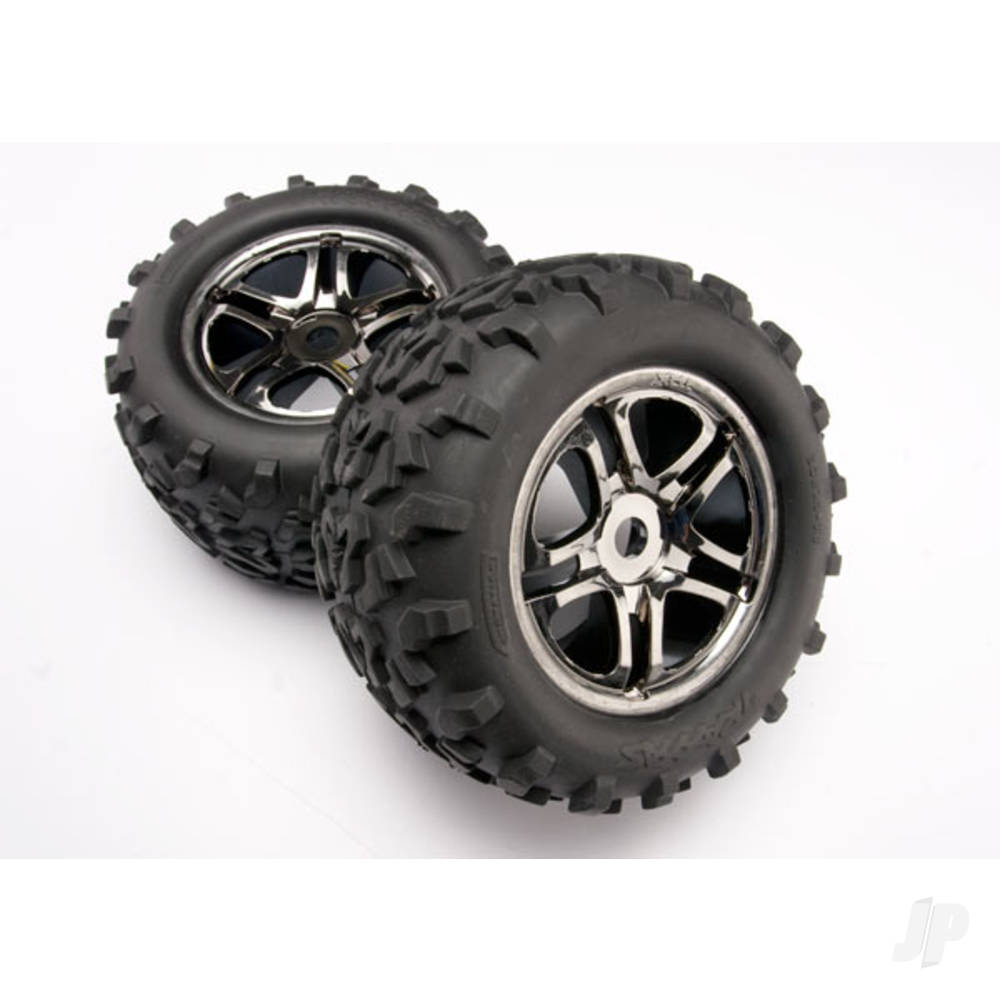 Traxxas Tyres and Wheels, Assembled Glued Maxx Tyres 6.3in (2 pcs) TRX4983A