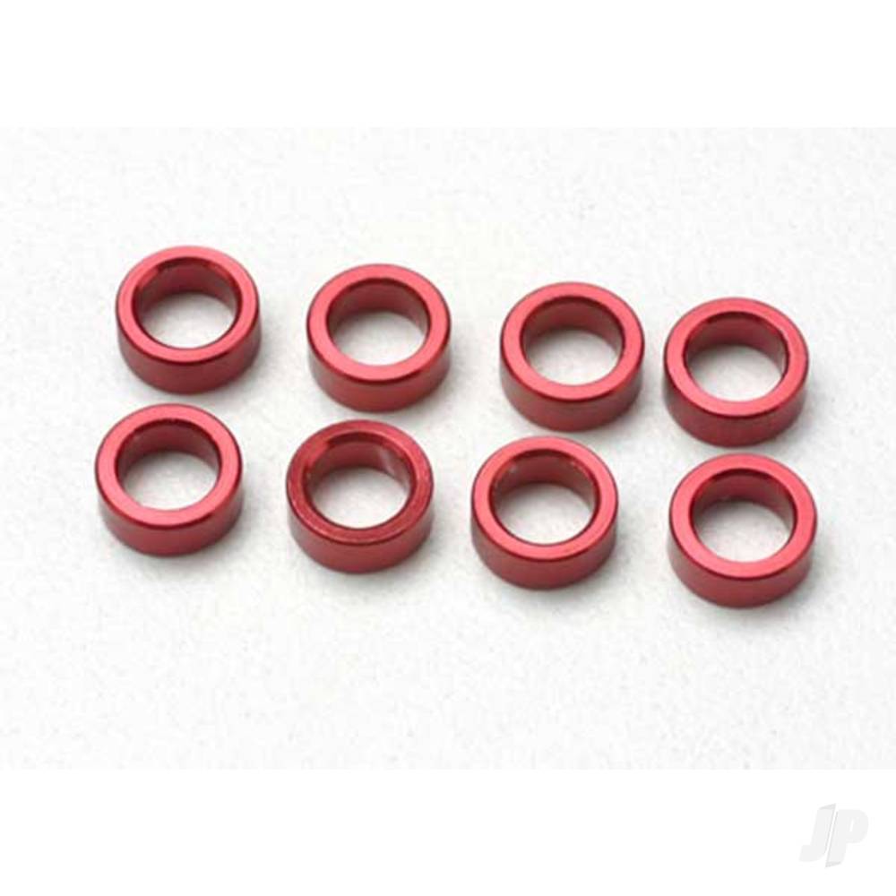 Traxxas Spacer, pushrod (Aluminium, Red) (use with 5318 or 5318X pushrod and 5358 progressive 2 rockers) (8 pcs) TRX5133