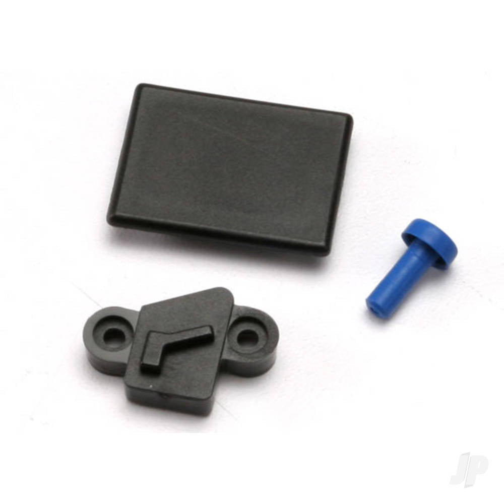 Traxxas Cover plates and seals, forward only conversion (Revo) (Optidrive blank-out plate, Optidrive sensor cover, shift fork cover) TRX5157