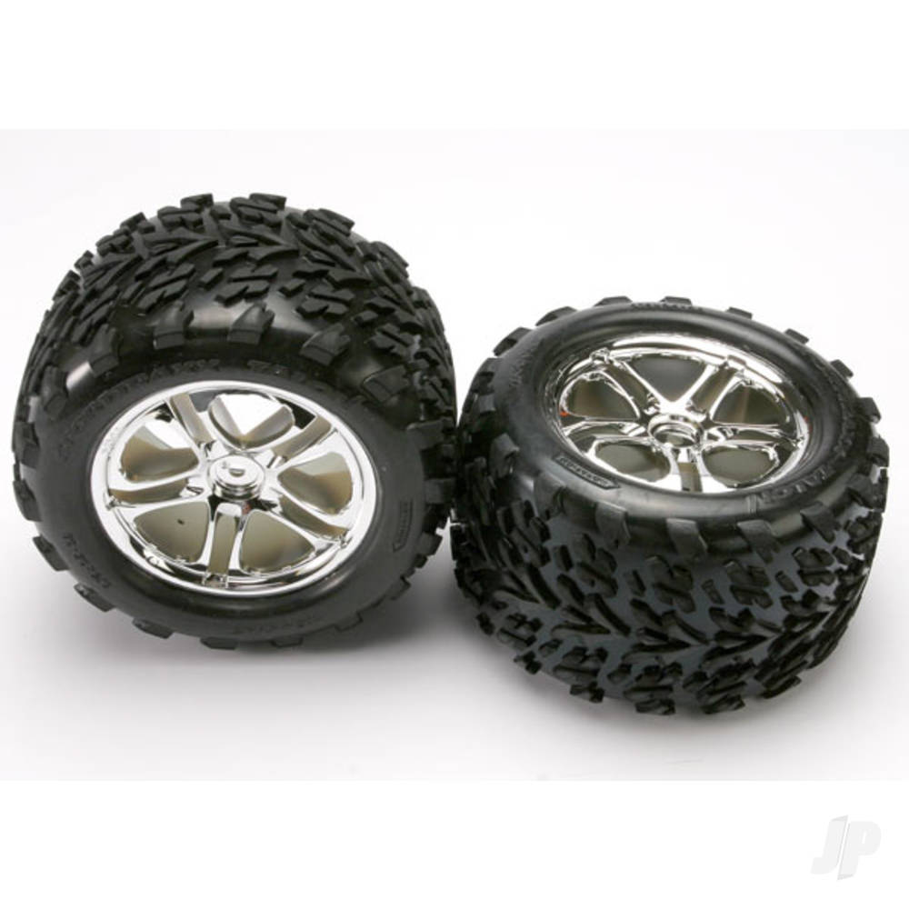 Traxxas Tyres and Wheels, Assembled Glued Talon Tyres (2 pcs) TRX5174