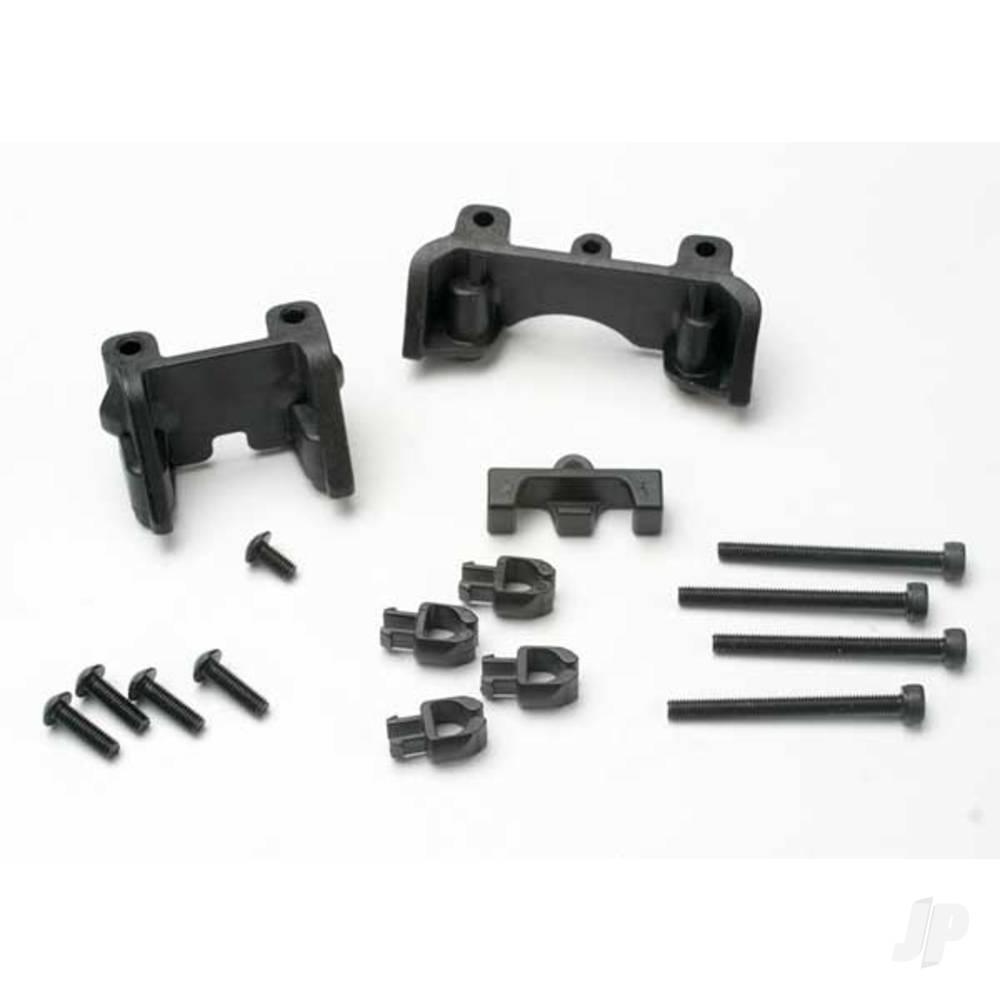 Traxxas Shock mounts (Front & Rear) / wire clip (1pc) / Chassis wire clips (4 pcs) / 3x32mm CS (4 pcs) / 3x6mm BCS (1pc) TRX5317