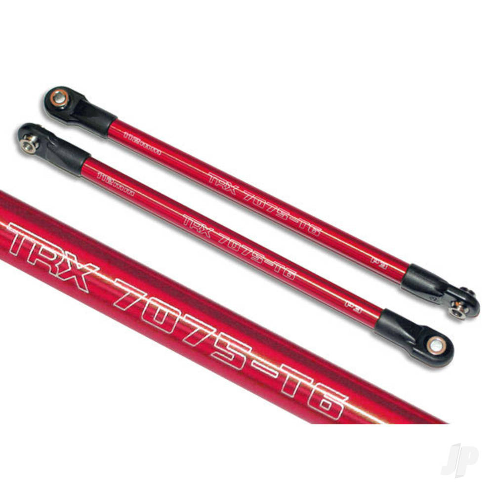 Traxxas Push rod (Aluminium) (assembled with rod ends) (2 pcs) (Red) (use with #5359 progressive 3 rockers) TRX5319X