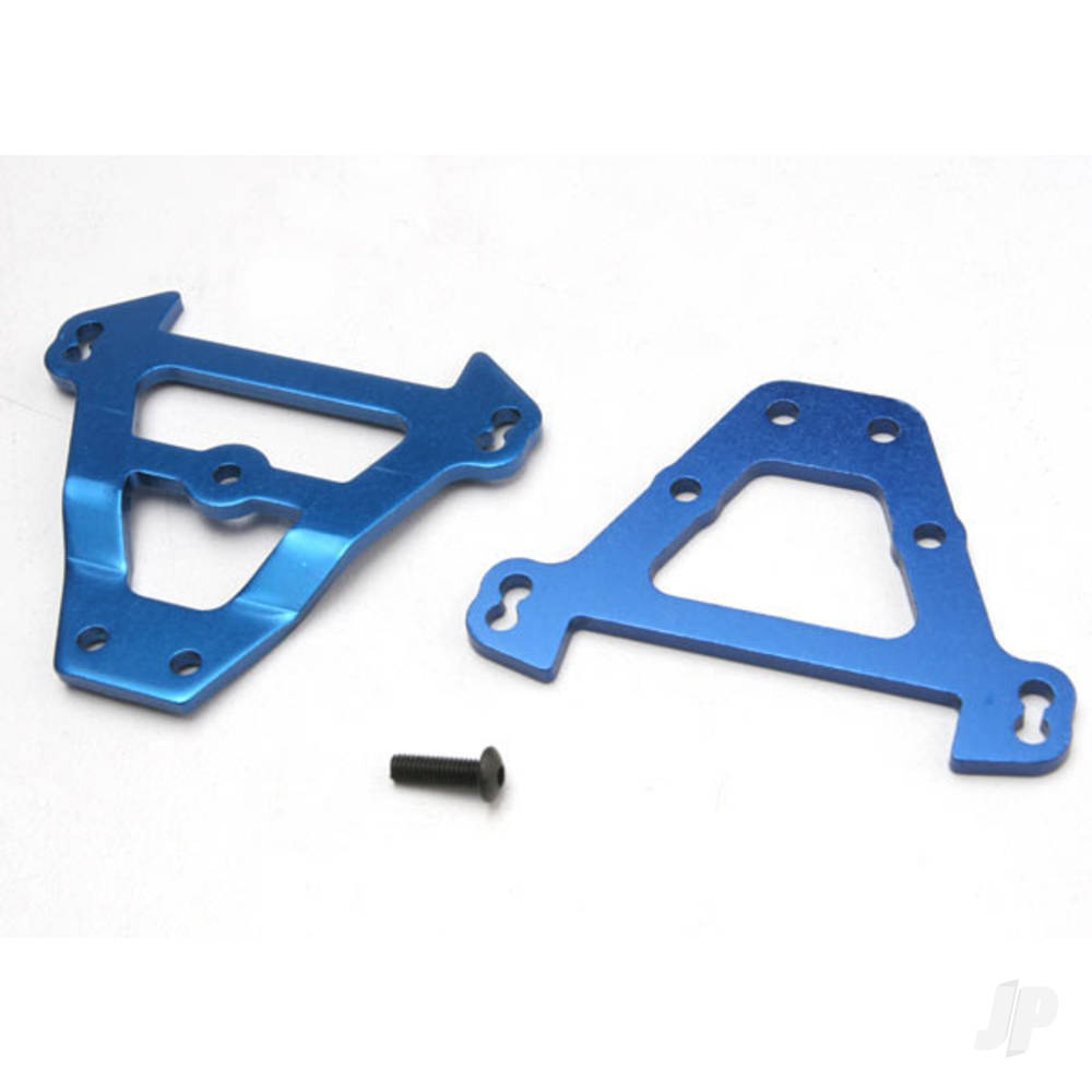 Traxxas Bulkhead tie bars, Front & Rear (Blue-anodised aluminium) TRX5323