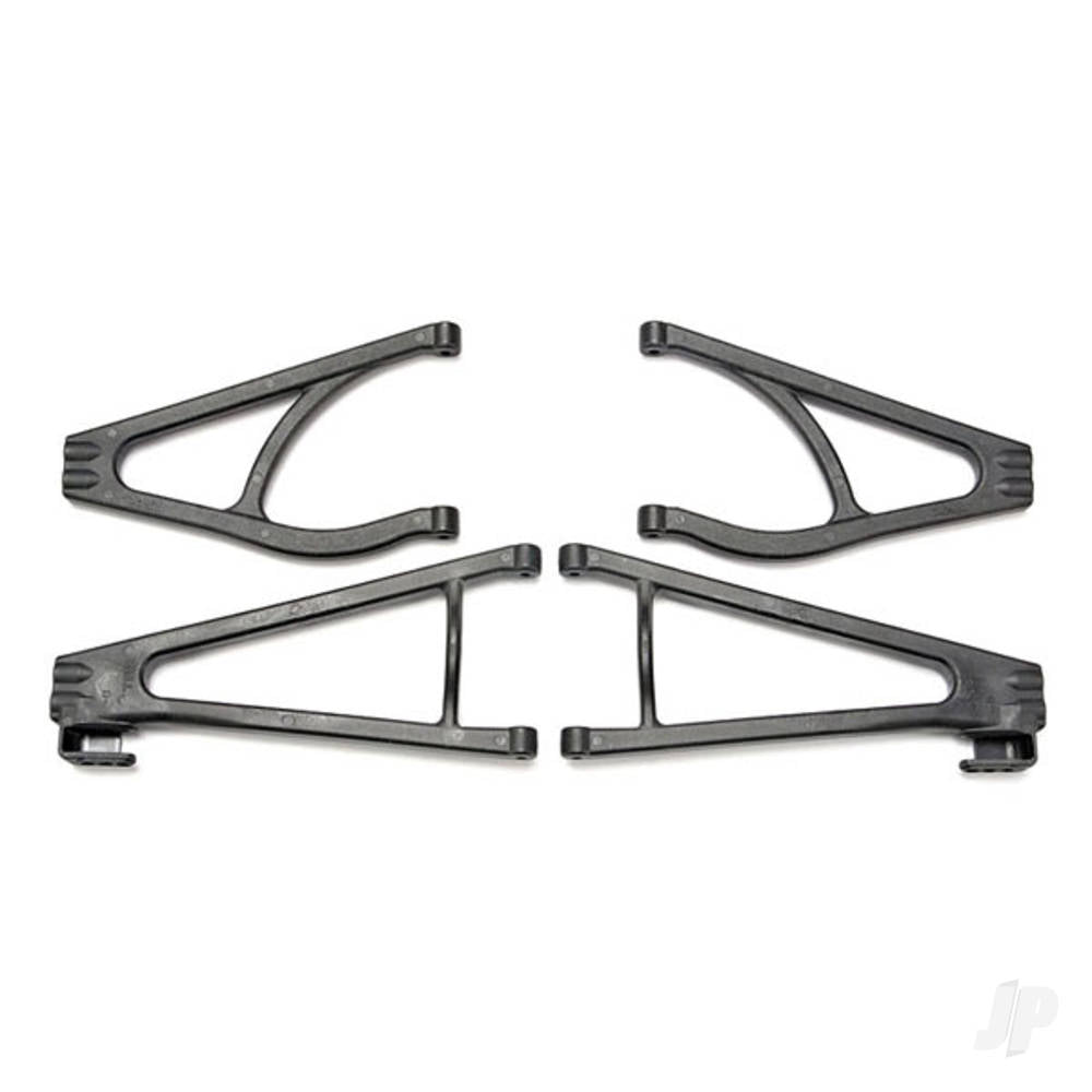 Traxxas Suspension arm Set, adjustable wheelbase (lengthens wheelbase 10mm or 19mm) (suspension arm upper (2 pcs) / suspension arm lower (2 pcs) / bumper mount spacers (2 pcs) / 4x16BCS (2 pcs)) TRX5333R