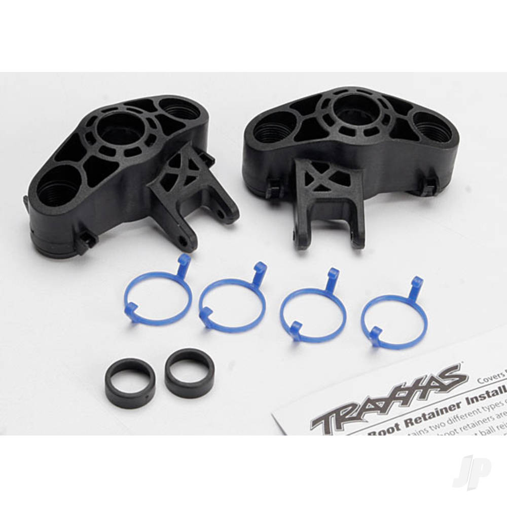 Traxxas Axle carriers, left &amp; right (1 each) (use with larger 6x13mm ball bearings) / bearing adapters (for 6x12mm ball bearings) (2 pcs) / dust boot retainers (4 pcs) TRX5334R