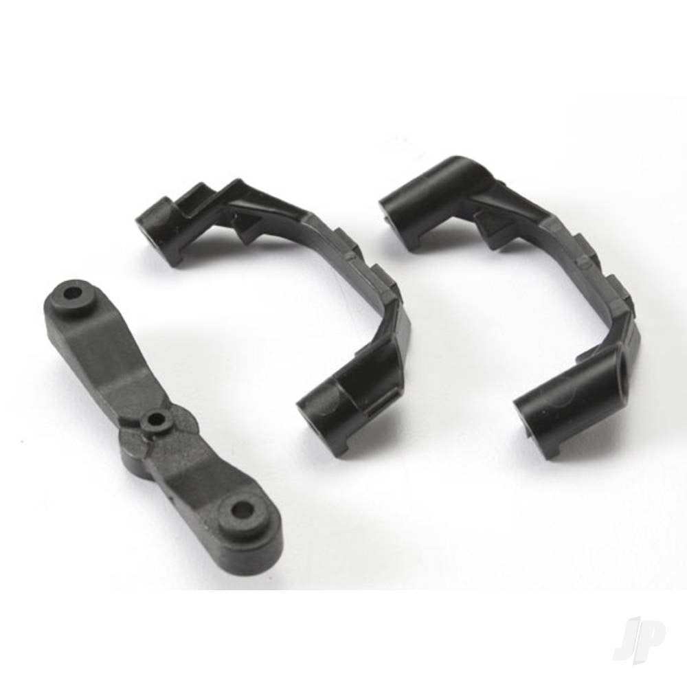 Traxxas Mount, steering arm / steering stops (2 pcs) (lower hinge pin retainer) (includes standard and maximum throw steering stops) TRX5343X