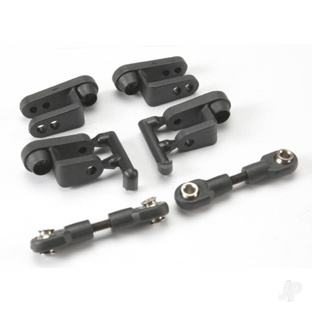 Traxxas Servo horns, steering, Long (2 pcs), Short (2 pcs) / linkage, steering (3x20mm turnbuckle) (2 pcs) / rod ends (Short) (4 pcs) / hollow balls (4 pcs) TRX5345R