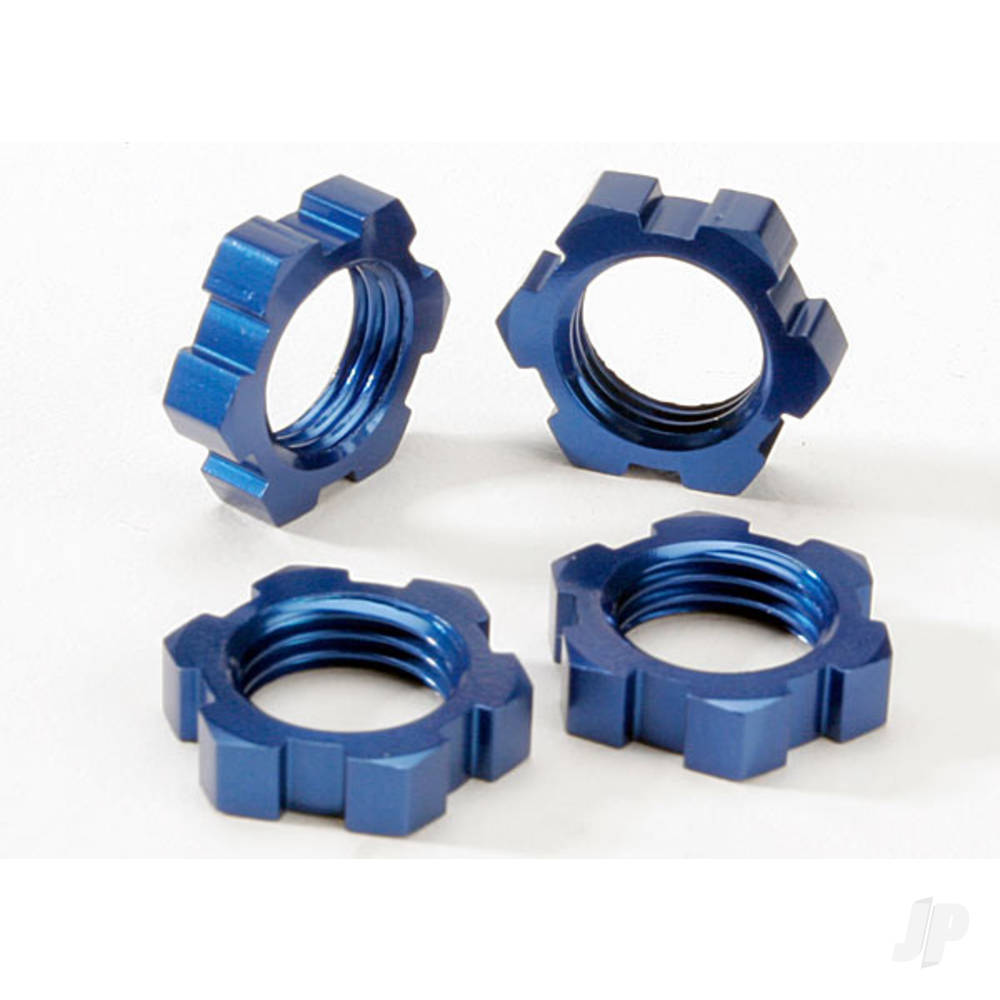 Traxxas Wheel nuts, splined, 17mm (Blue-anodised) (4 pcs) TRX5353