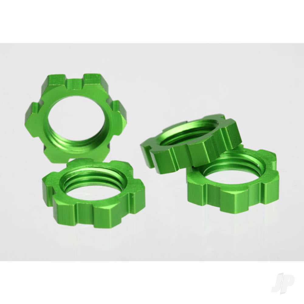 Traxxas Wheel nuts, splined, 17mm (Green-anodised) (4 pcs) TRX5353A