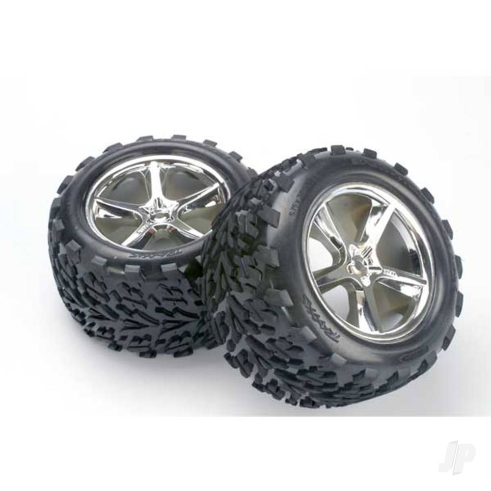 Traxxas Tyres and Wheels, Assembled Glued Talon Tyres (2 pcs) TRX5374