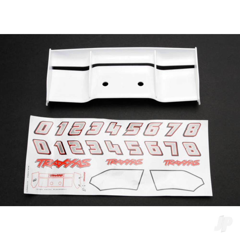 Traxxas Wing, Revo (white) / decal sheet TRX5412