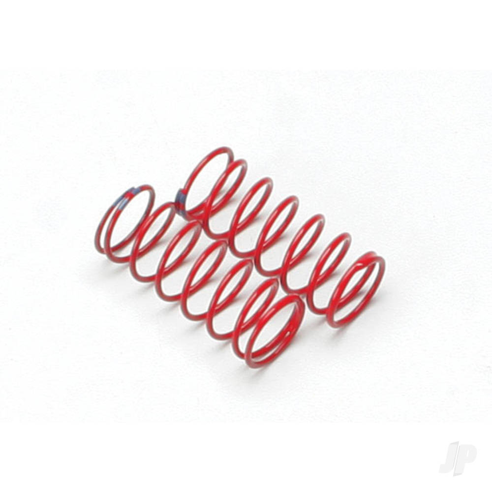 Traxxas Spring, shock (Red) (GTR) (1.6 rate double Blue stripe) (1 pair) TRX5434A