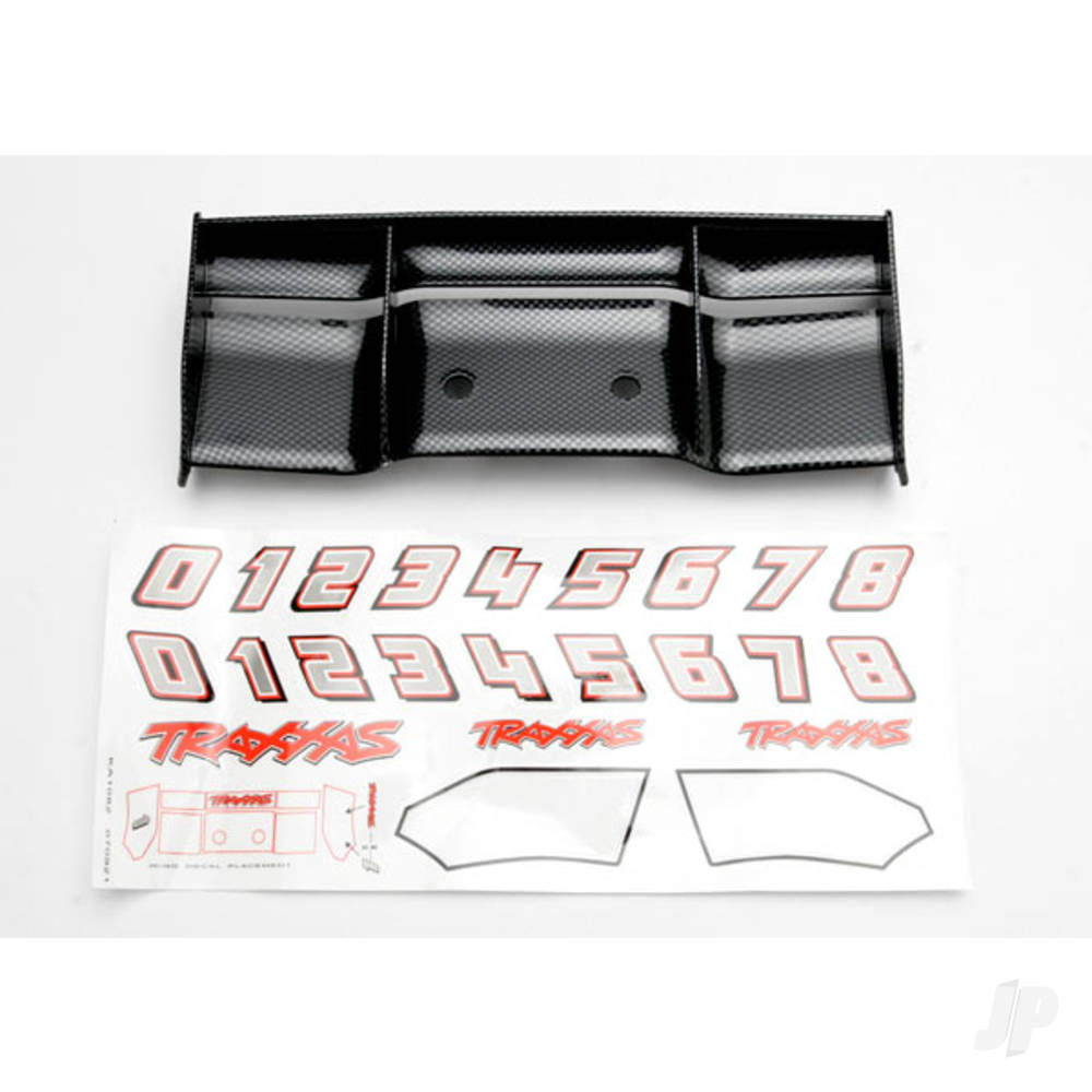 Traxxas Wing, Revo (Exo-Carbon finish) / decal sheet TRX5446G