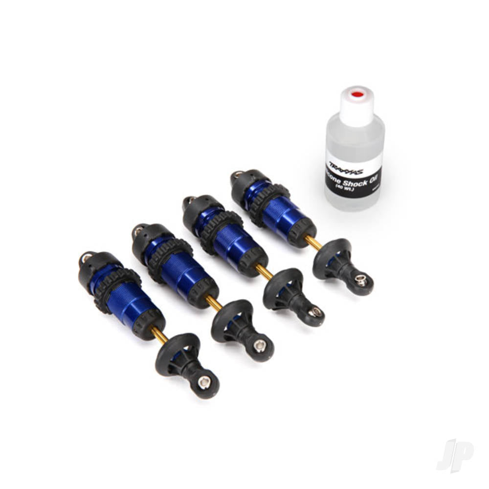 Traxxas Shocks, GTR aluminium, Blue-anodised (fully assembled with out springs) (4 pcs) TRX5460A