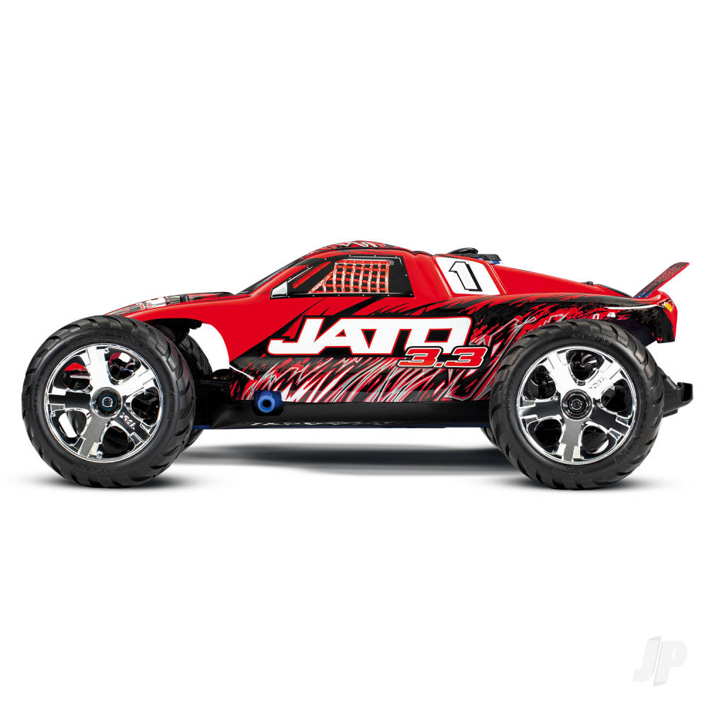 Traxxas RedX Jato 3.3 1:10 RTR 2WD 2-Speed Nitro Stadium Truck (+ TQi wire - TRX55077-3-REDX 3