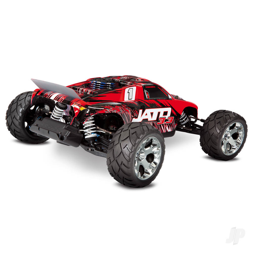 Traxxas RedX Jato 3.3 1:10 RTR 2WD 2-Speed Nitro Stadium Truck (+ TQi wire - TRX55077-3-REDX 4