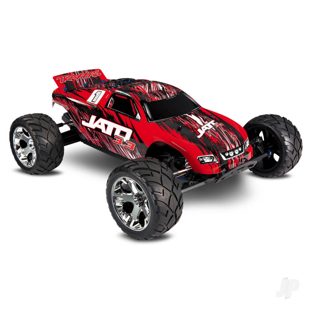 Traxxas RedX Jato 3.3 1:10 RTR 2WD 2-Speed Nitro Stadium Truck (+ TQi wire - TRX55077-3-REDX Main