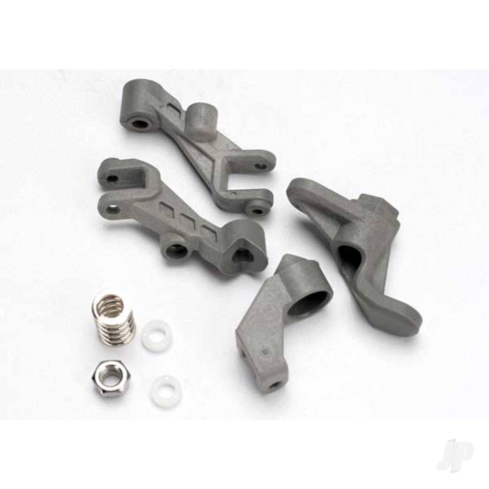 Traxxas Steering bellcranks / servo saver / servo saver spring / steering support / 4x7x2.5 PB (4 pcs) / 5x0.8mm NL (1pc) TRX5543