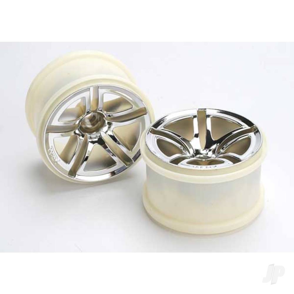 Traxxas Wheels, Twin-Spoke 2.8in (Nitro Rear / Electric Front) (2 pcs) TRX5572