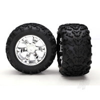 Traxxas Tyres and Wheels, Assembled Glued Maxx Tyres 6.3in Outer Diameter (2 pcs) TRX5674