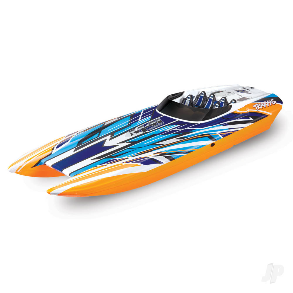 Traxxas OrangeX DCB M41 Widebody 1:10 40in Brushless Electric Catamaran Ra - TRX57046-4-ORNGX Main