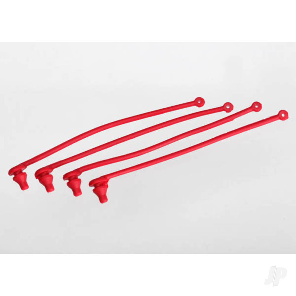 Traxxas Body clip retainer, Red (4 pcs) TRX5752