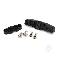 Traxxas Mount, stuffing tube (upper &amp; lower) / 4x10mm BCS (stainless) (2 pcs) / 3x10mm CS (stainless) (2 pcs) TRX5778