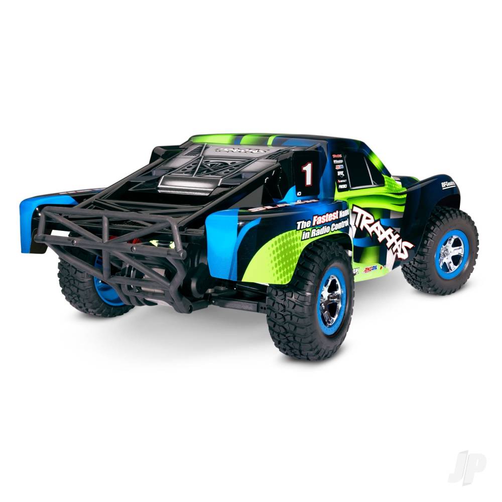 Traxxas Slash 1:10 2WD RTR Electric Short Course Truck, Green (+ TQ 2-ch,  - TRX58034-8-GRN 2