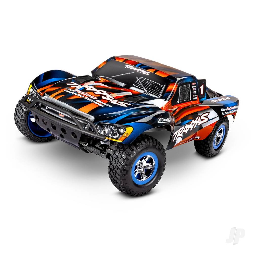 Traxxas Slash 1:10 2WD RTR Electric Short Course Truck, Orange (+ TQ 2-ch, - TRX58034-8-ORNG Main