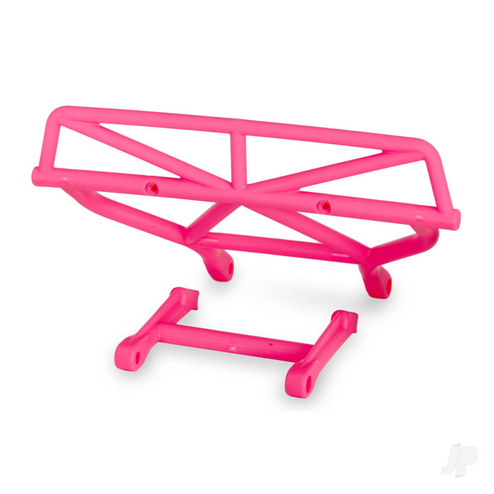 Traxxas Bumper, Rear / bumper mount, Rear (pink) TRX5836P