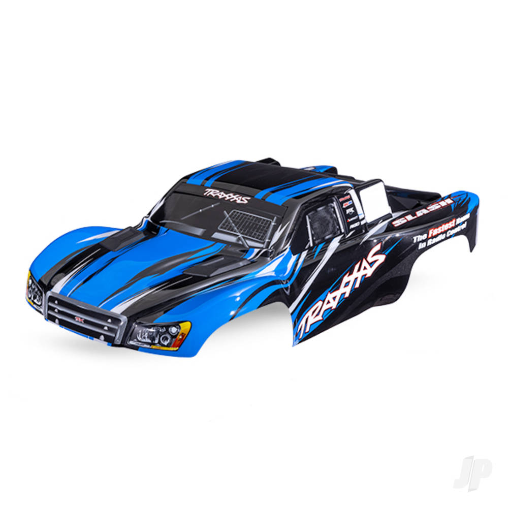 Traxxas Body, Slash 4X4 (also fits Slash VXL & Slash 2WD), blue (painted, decals applied) TRX5855-BLUE