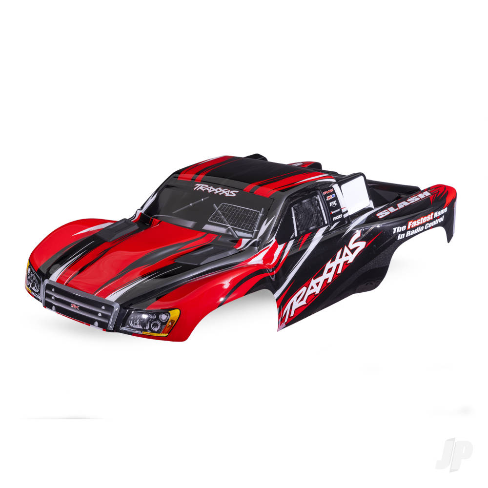 Traxxas Body, Slash 4X4 (also fits Slash VXL & Slash 2WD), red (painted, decals applied) TRX5855-RED