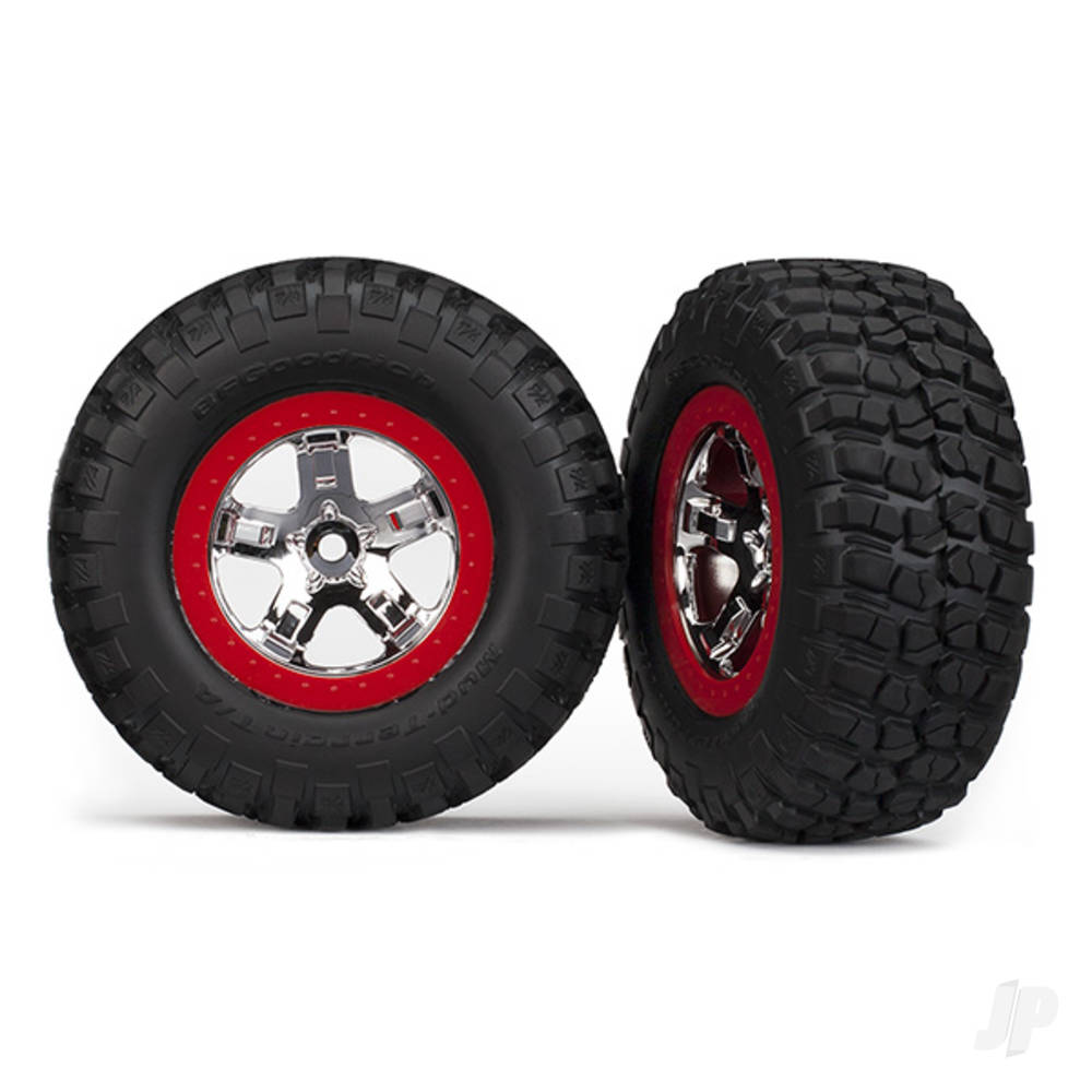 Traxxas Tyres and Wheels, Assembled Glued BFGoodrich Mud-Terrain T / A KM2 Tyres (2 pcs) TRX5867