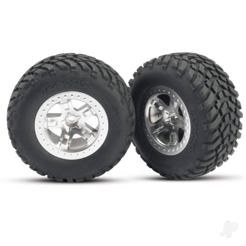 Traxxas Tyres and Wheels, Assembled Glued SCT Off-Road Racing Tyres (2 pcs) TRX5875