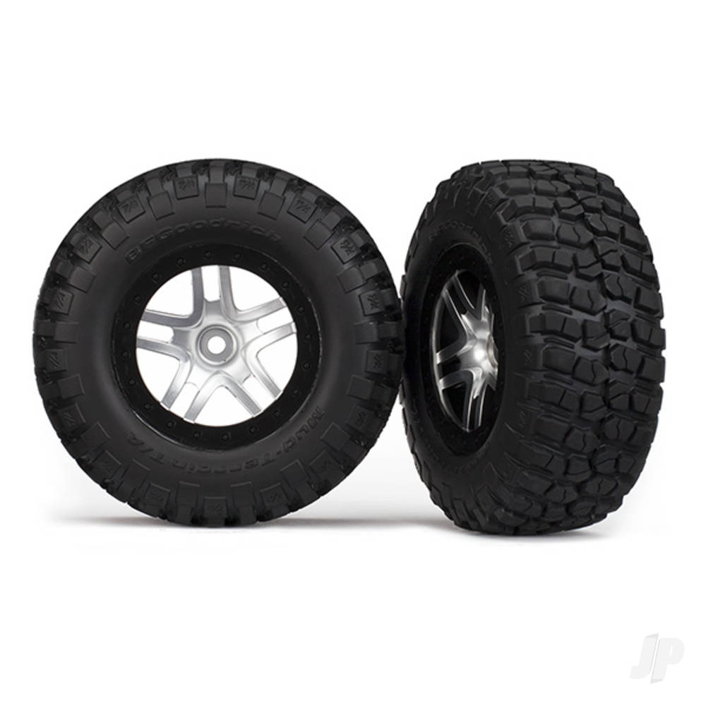 Traxxas Tyres and Wheels, Assembled Glued BFGoodrich Mud-Terrain T / A KM2 Tyres (2 pcs) TRX5877