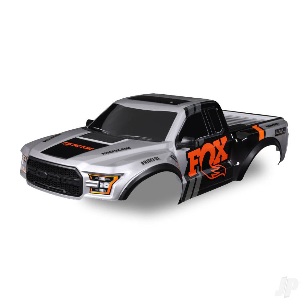 Traxxas Body, 2017 Ford Raptor, Fox (heavy duty)/ decals (includes latches and latch mounts for clipless mounting) TRX5916-FOX