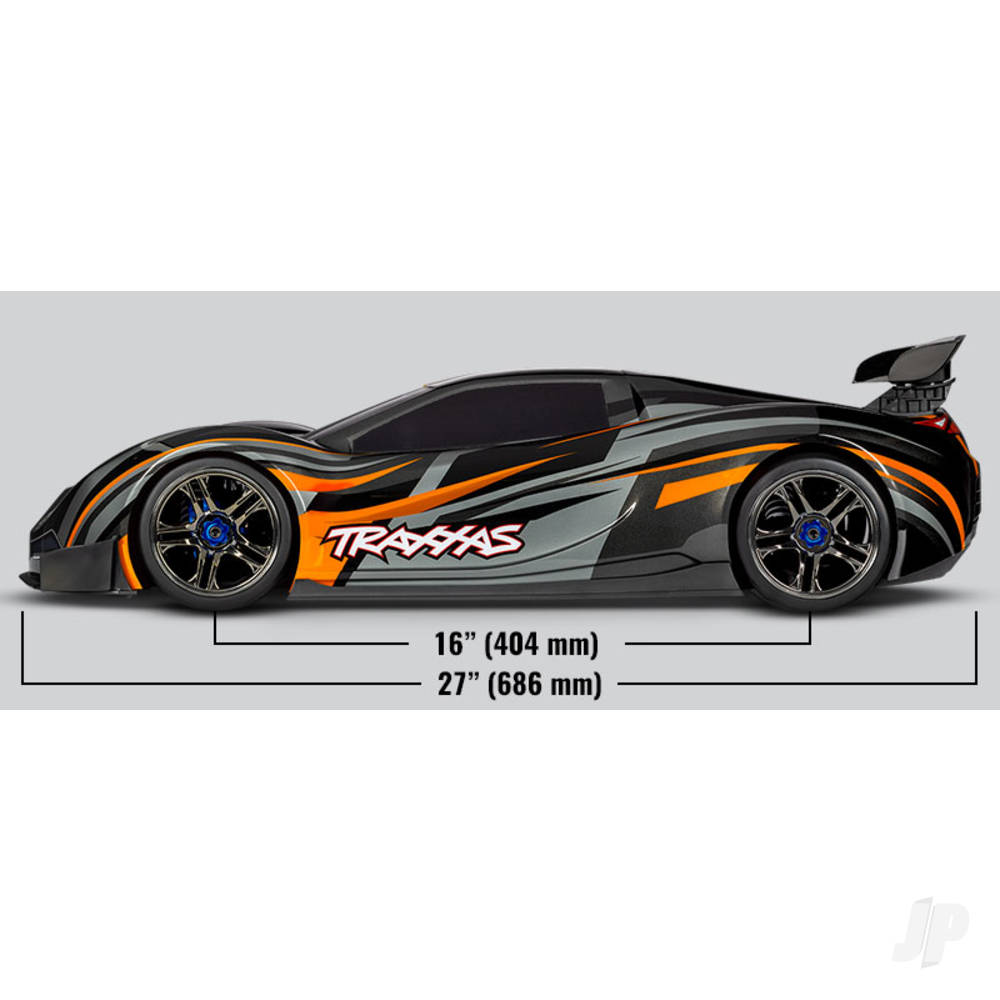 Traxxas XO-1 1:7 100+ MPH 4WD RTR Brushless Electric Supercar, Orange (+ T - TRX64077-3-ORNG 11