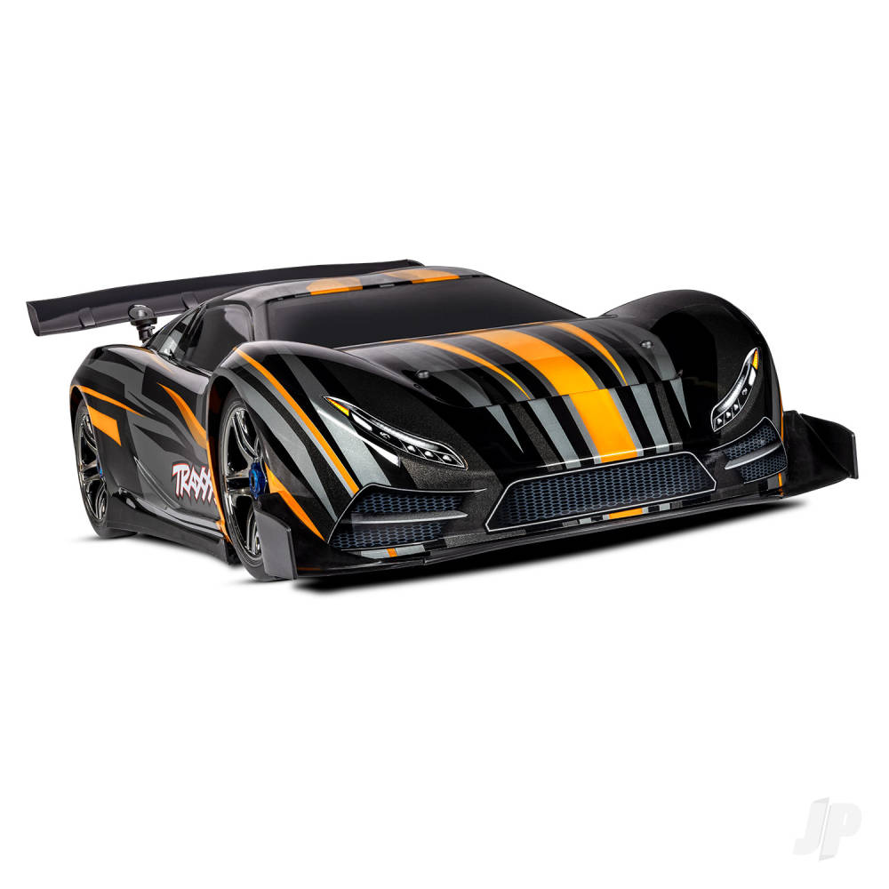 Traxxas XO-1 1:7 100+ MPH 4WD RTR Brushless Electric Supercar, Orange (+ T - TRX64077-3-ORNG Main