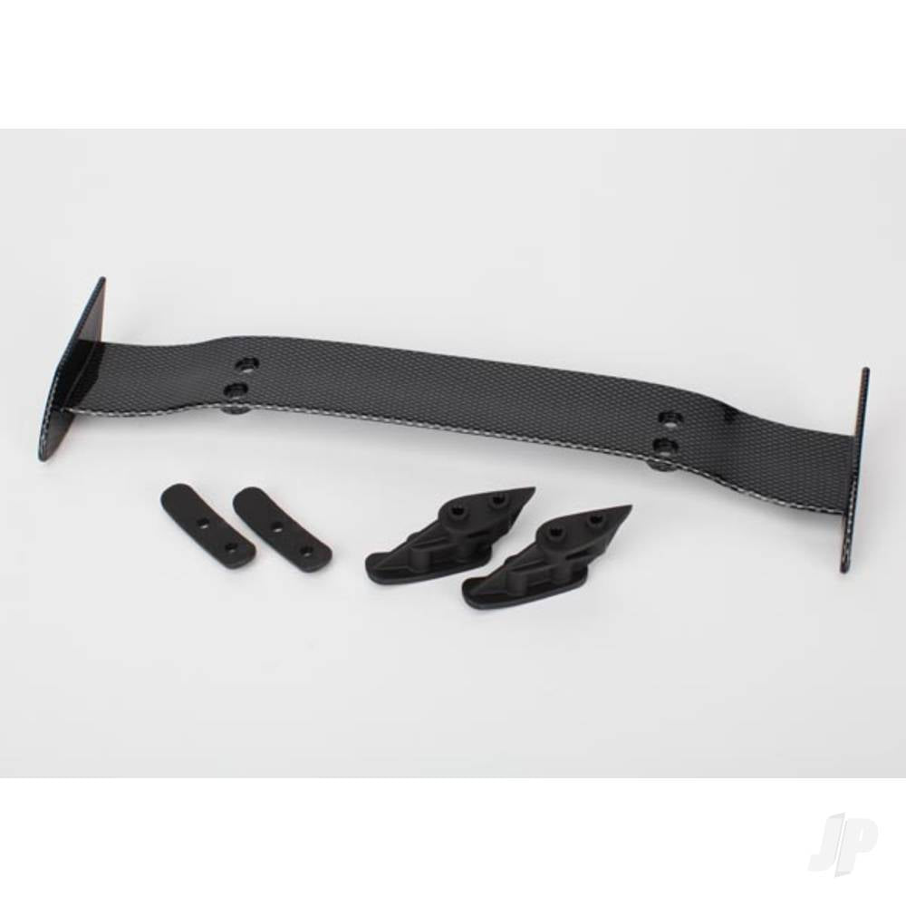 Traxxas Wing (Exo-Carbon) / wing mounts (2 pcs) / washers (2 pcs) TRX6414G