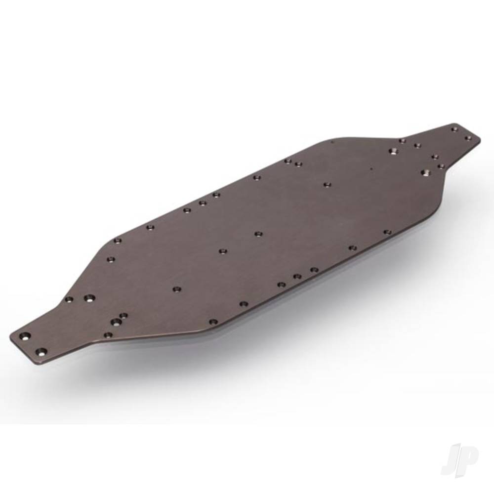 Traxxas Chassis, 6061-T6 aluminium (dark titanium anodised) TRX6422
