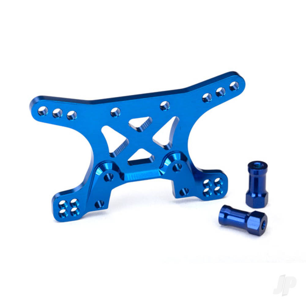 Traxxas Shock tower, Front, 7075-T6 aluminium (Blue-anodised) TRX6440