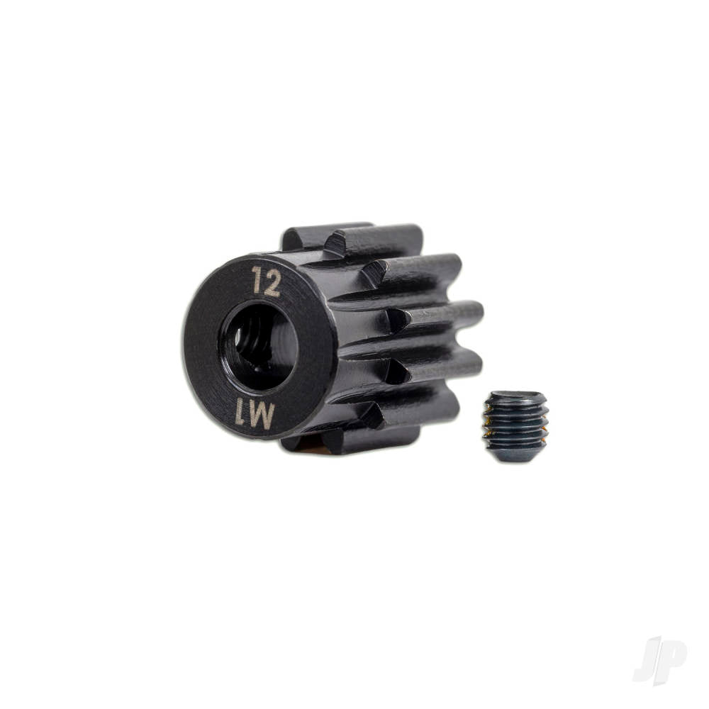 Traxxas Gear, 12-T pinion (1.0 metric pitch) (fits 5mm shaft) / set screw TRX6482X