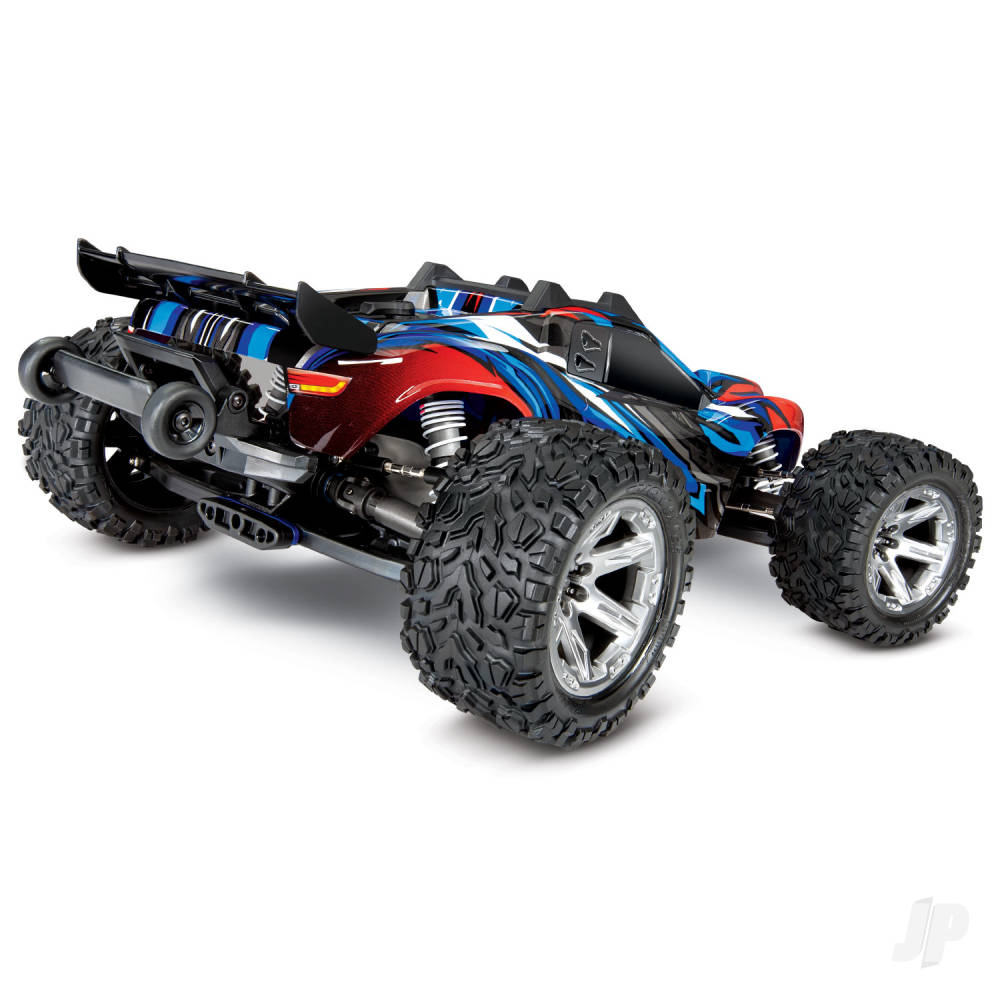 Traxxas Blue Rustler 4X4 VXL 1:10 4WD RTR Brushless Electric Stadium Truck - TRX67076-4-BLUE 2