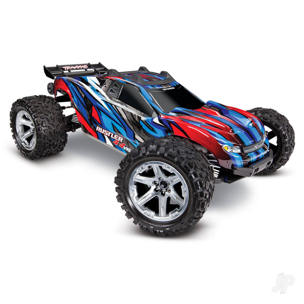 Traxxas Blue Rustler 4X4 VXL 1:10 4WD RTR Brushless Electric Stadium Truck - TRX67076-4-BLUE Main