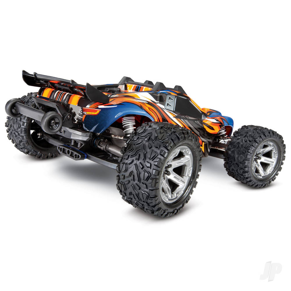 Traxxas Orange Rustler 4X4 VXL 1:10 4WD RTR Brushless Electric Stadium Tru - TRX67076-4-ORNG 2